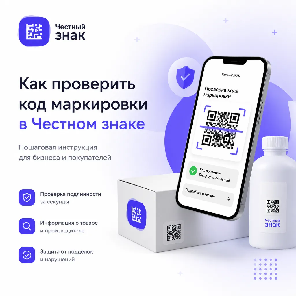 Как проверить код маркировки в Честном знаке