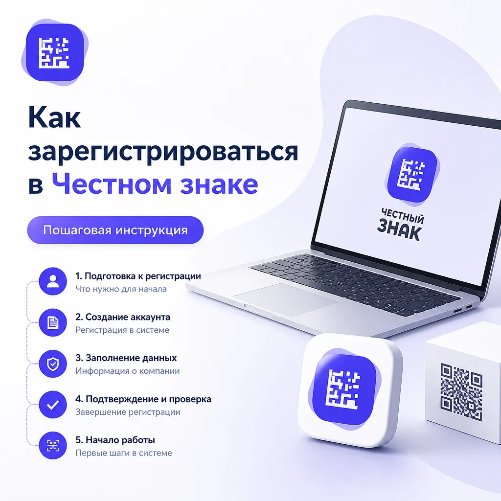 Как зарегистрироваться в Честном знаке: пошаговая инструкция