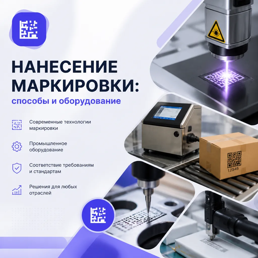 Способы нанесения кодов DataMatrix на товары