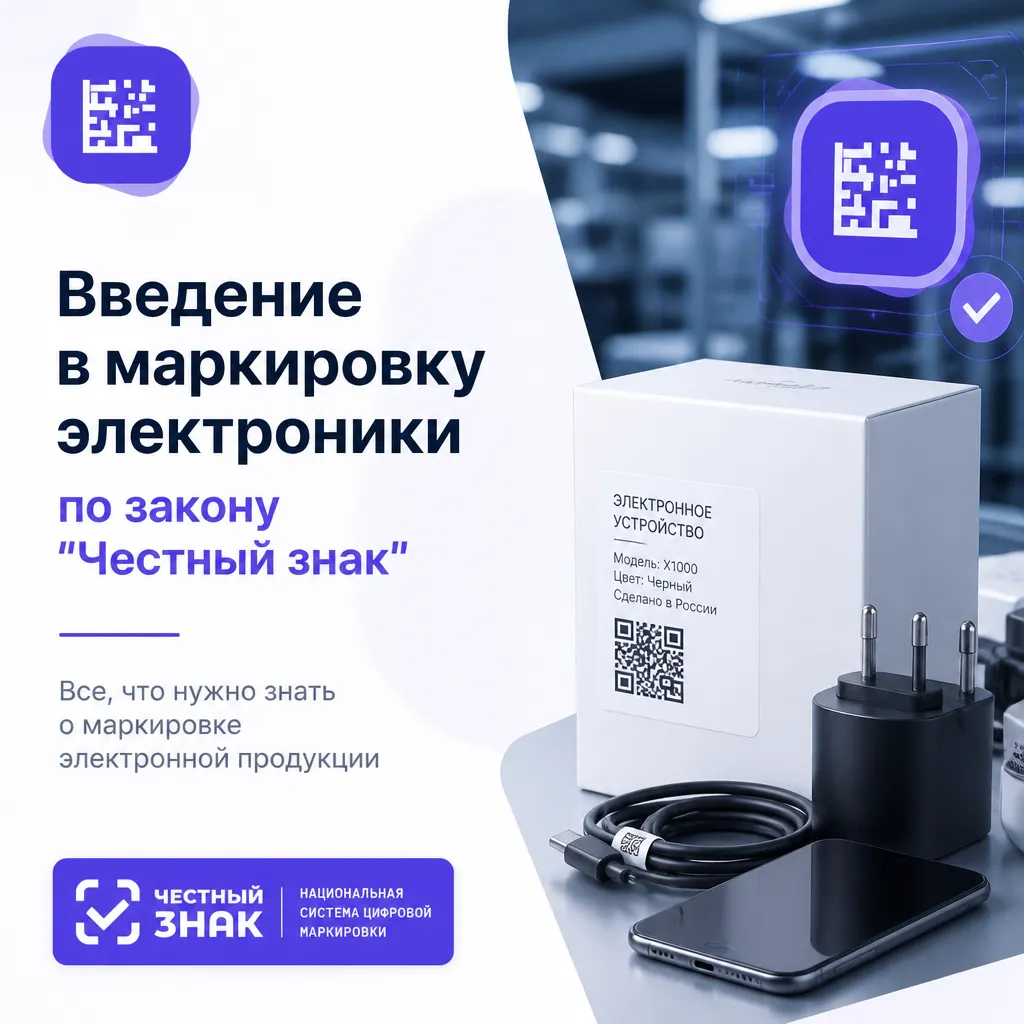 Введение в маркировку электроники по закону «Честный знак»