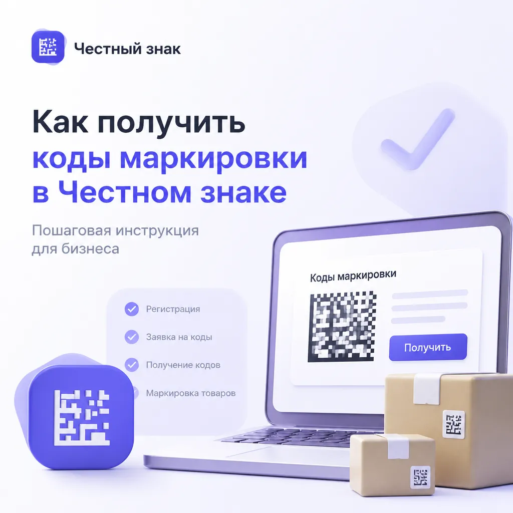 Как получить коды маркировки в Честном знаке