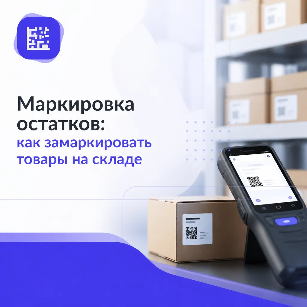 Маркировка остатков: как замаркировать товары на складе