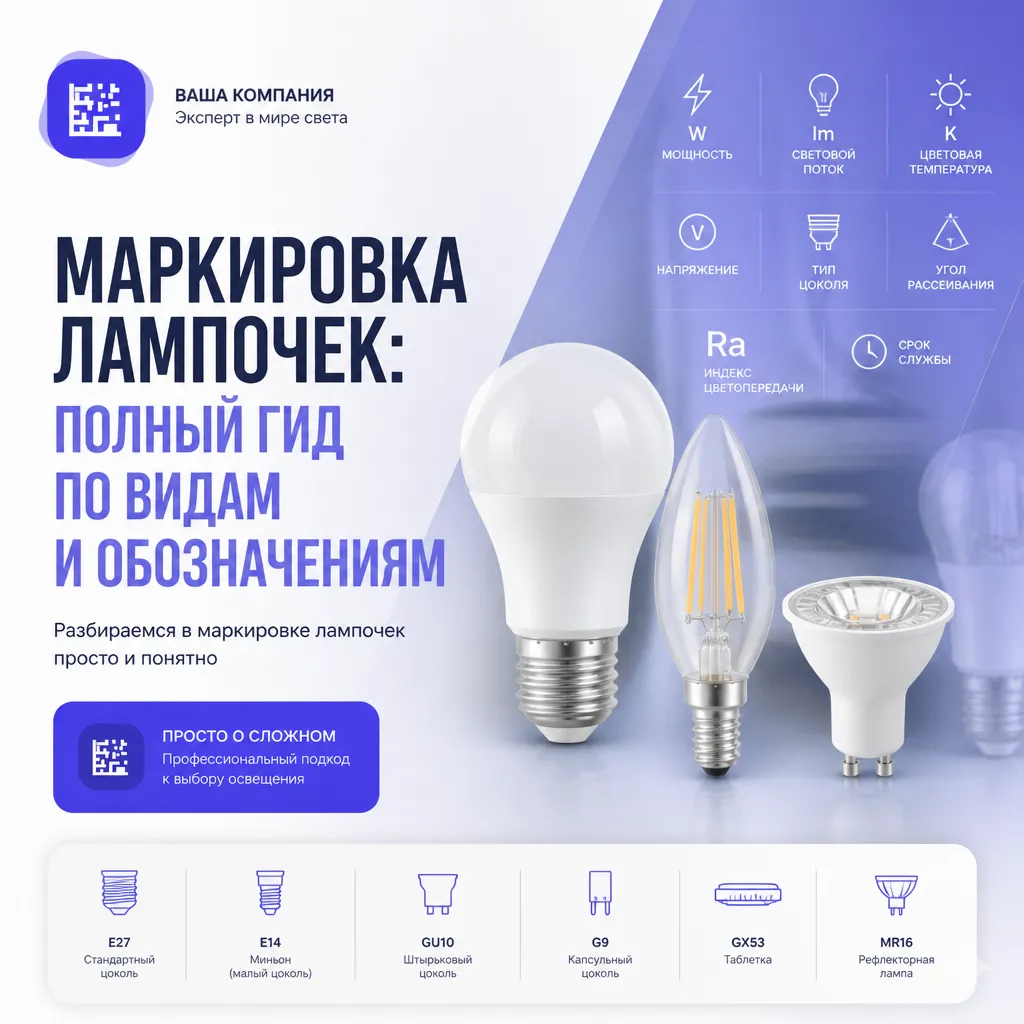 Маркировка лампочек. Полный гид по видам и обозначениям