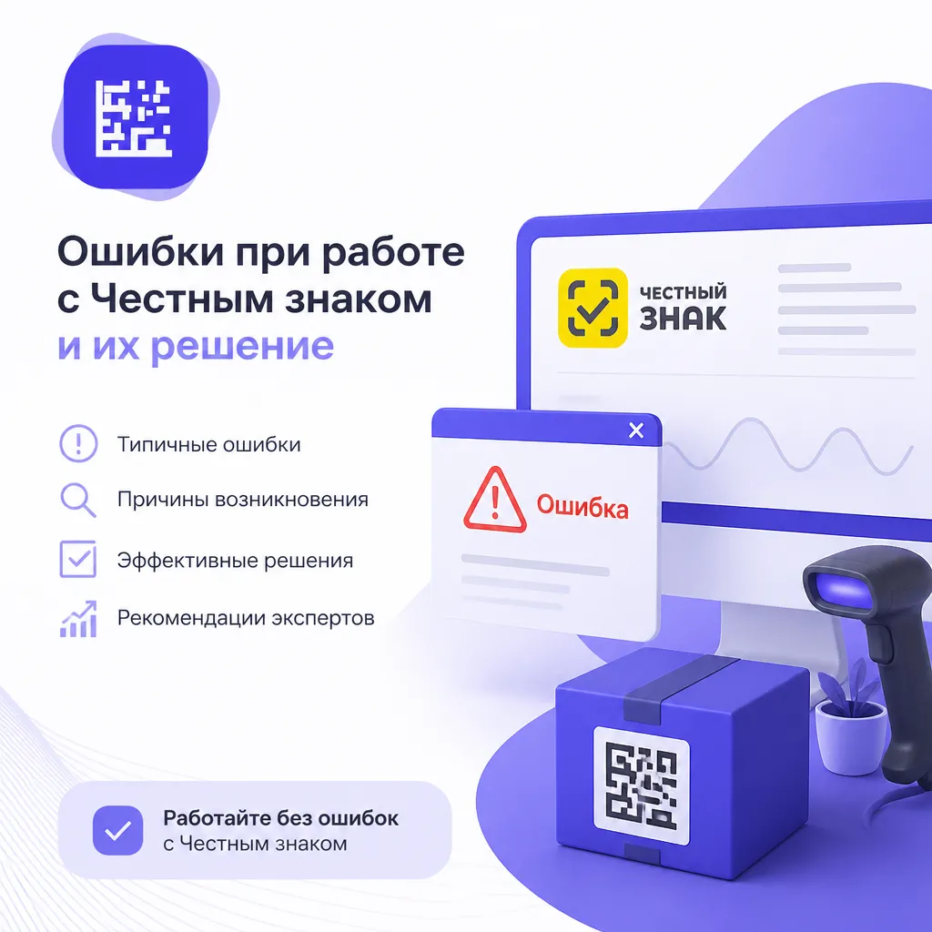 Ошибки при маркировке в системе «Честный знак» и их первопричины