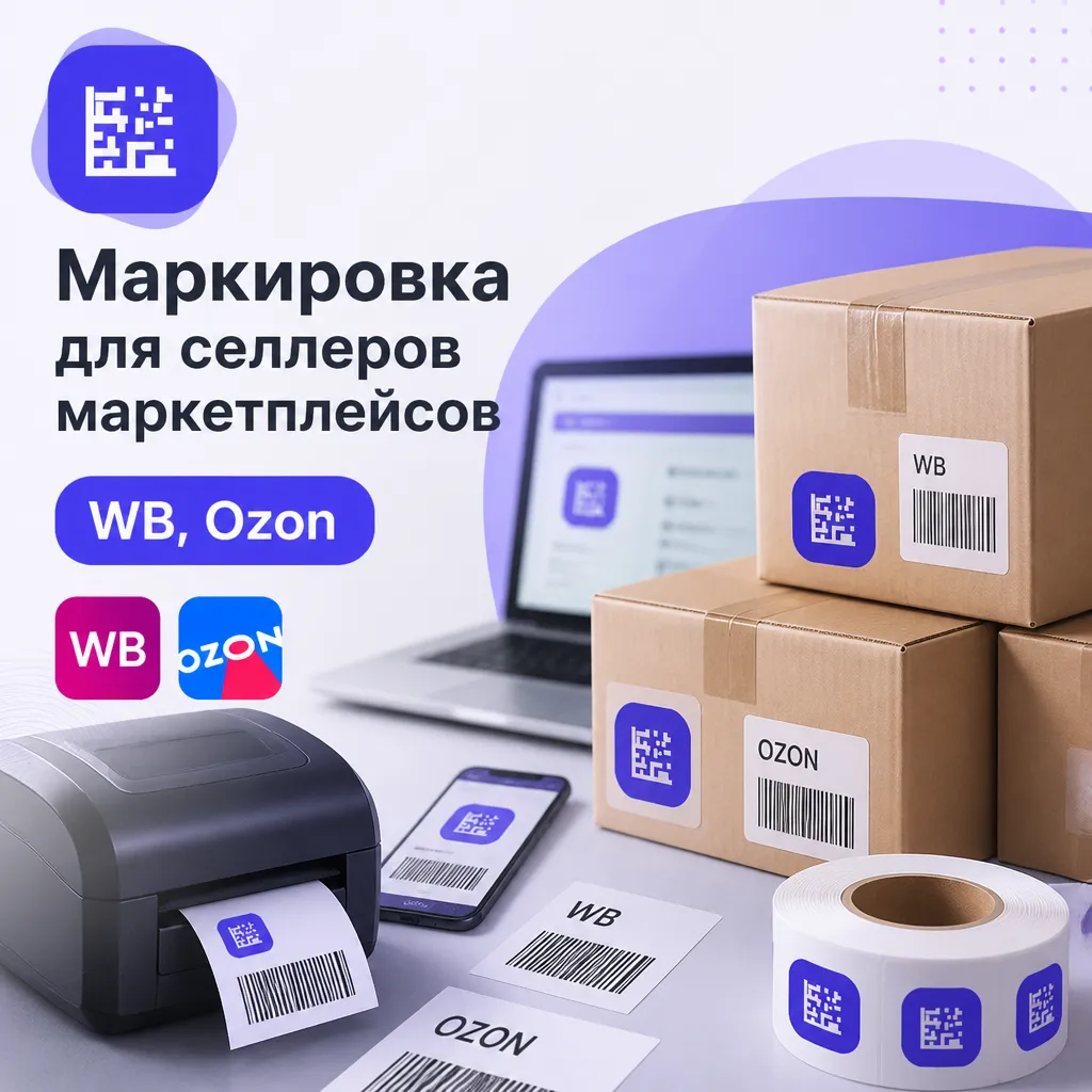 Маркировка для селлеров маркетплейсов (WB, Ozon)