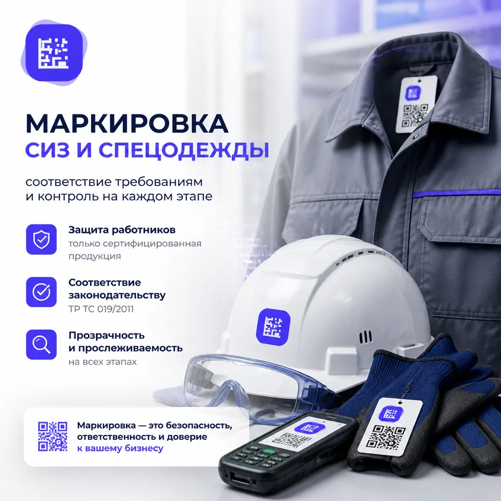 Маркировка СИЗ и спецодежды
