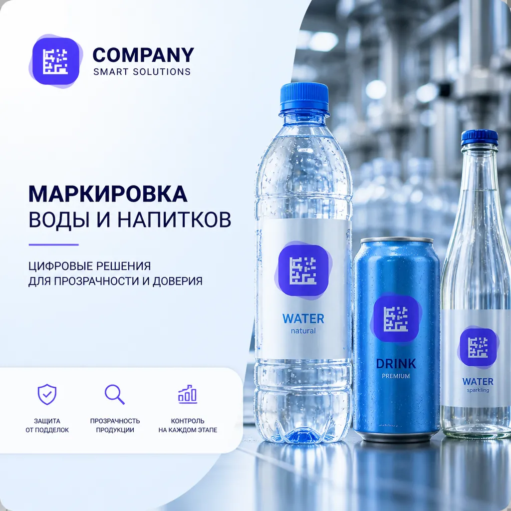 Маркировка воды и напитков