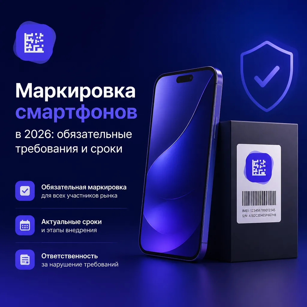 Маркировка смартфонов в 2026 году: обязательные требования, сроки и подготовка бизнеса