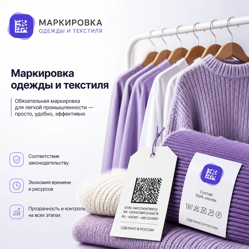 Что такое маркировка одежды и текстиля в системе «Честный знак»?