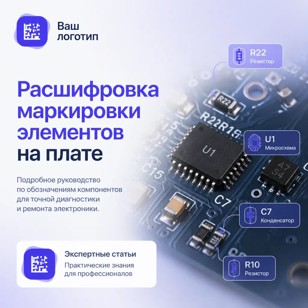 Расшифровка маркировки элементов на плате