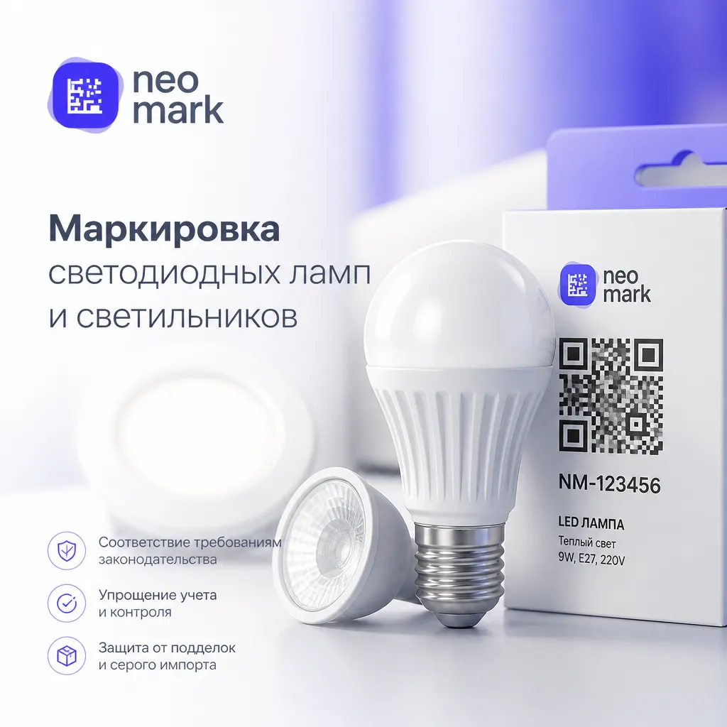 Маркировка светодиодных ламп и светильников: что означают символы и коды Честного знака