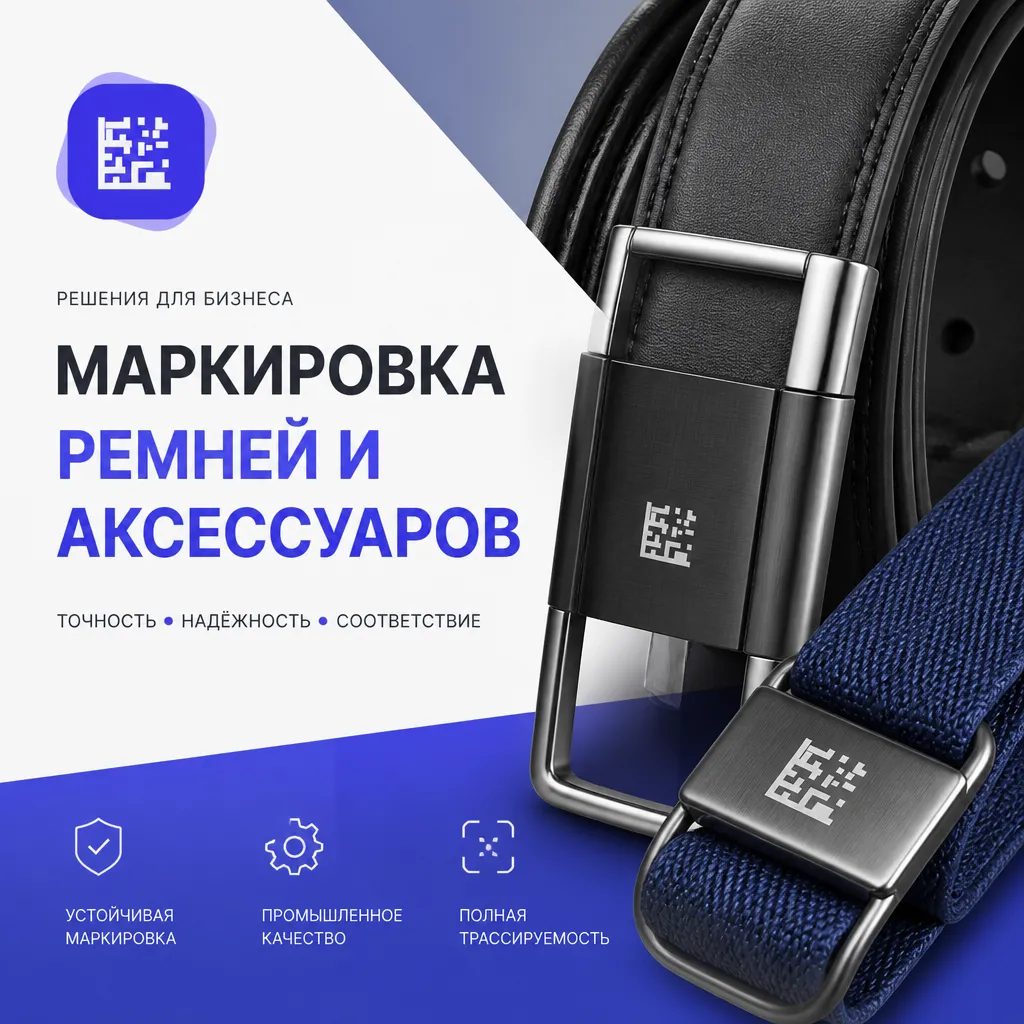 Маркировка ремней и аксессуаров