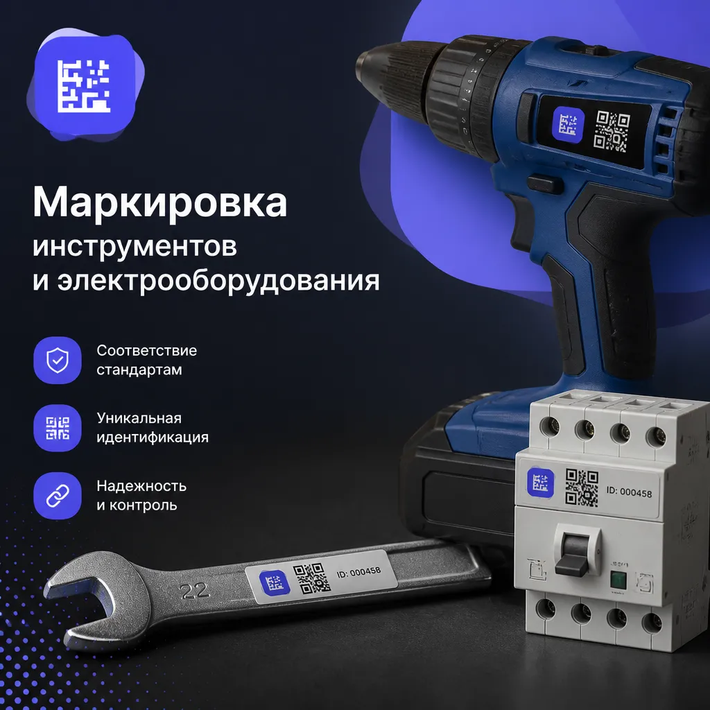 Маркировка инструментов и электрооборудования