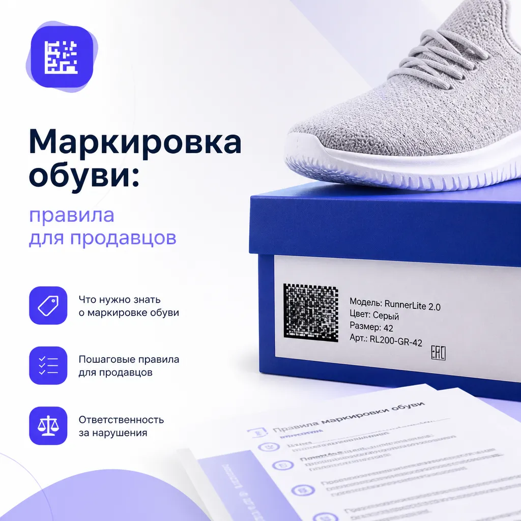 Маркировка обуви: правила для продавцов и пошаговая инструкция