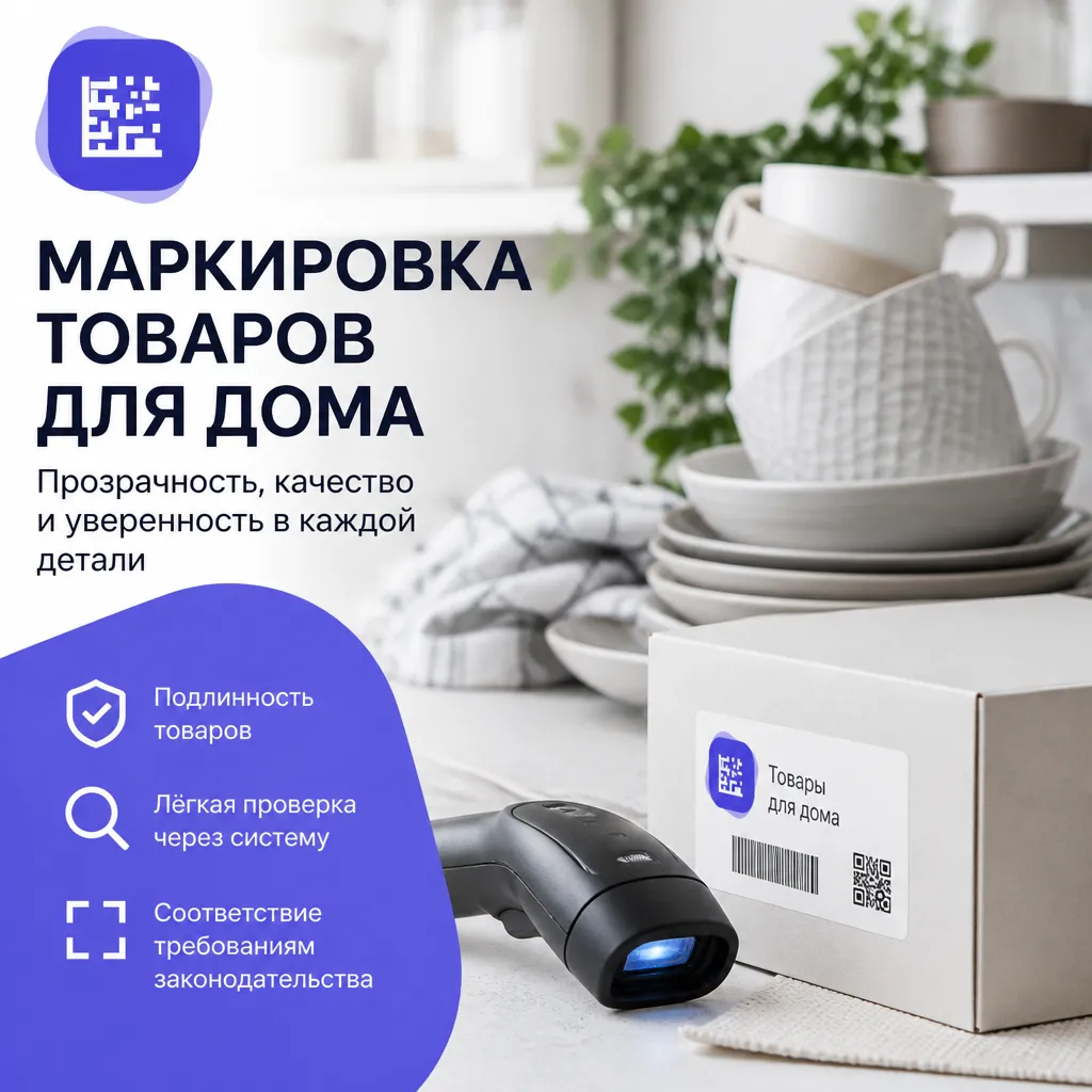 Маркировка товаров для дома