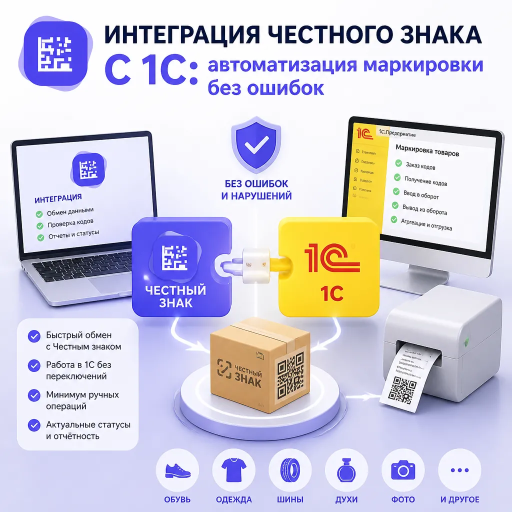 Интеграция 1С с Честным знаком