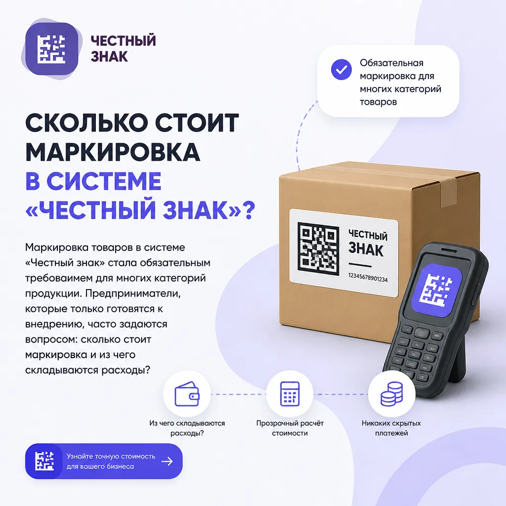 Сколько стоит маркировка в Честном знаке: полный расчет - иллюстрация 1