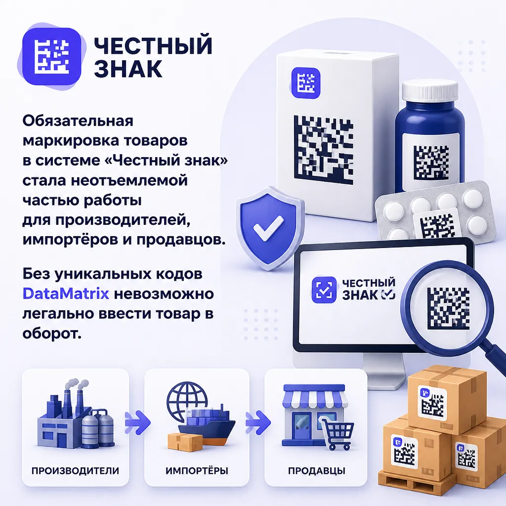Как получить коды маркировки в Честном знаке - иллюстрация 1