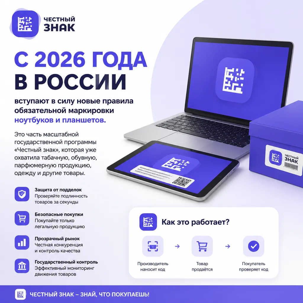 Маркировка ноутбуков в 2026: что изменится для бизнеса - иллюстрация 1
