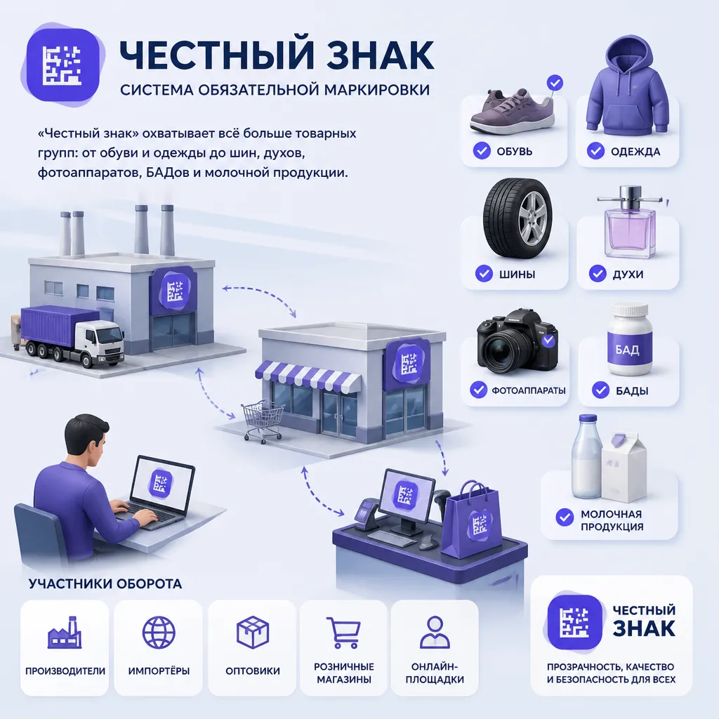 Ошибки при работе с Честным знаком и их решение - иллюстрация 1
