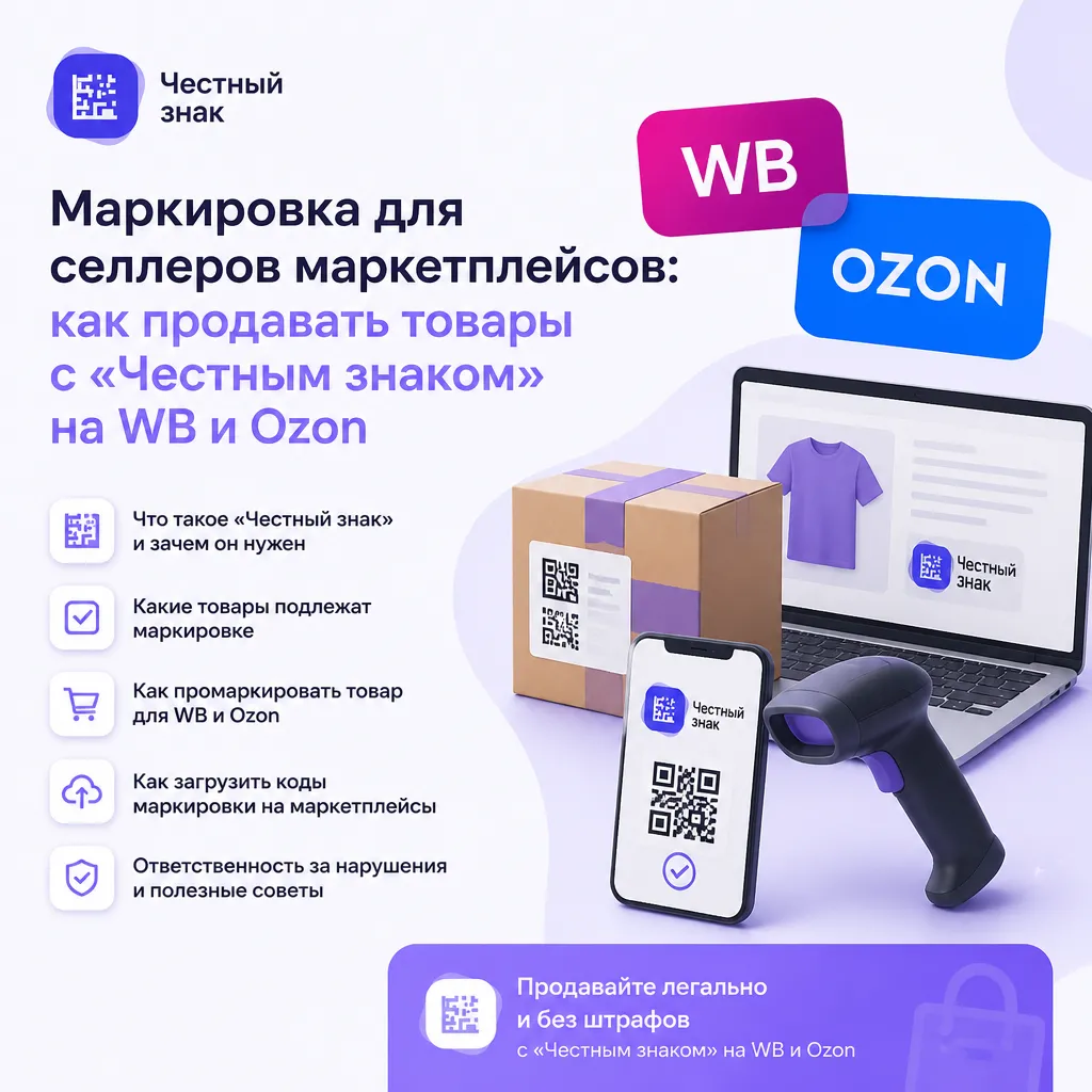 Маркировка для селлеров маркетплейсов (WB, Ozon) - иллюстрация 1