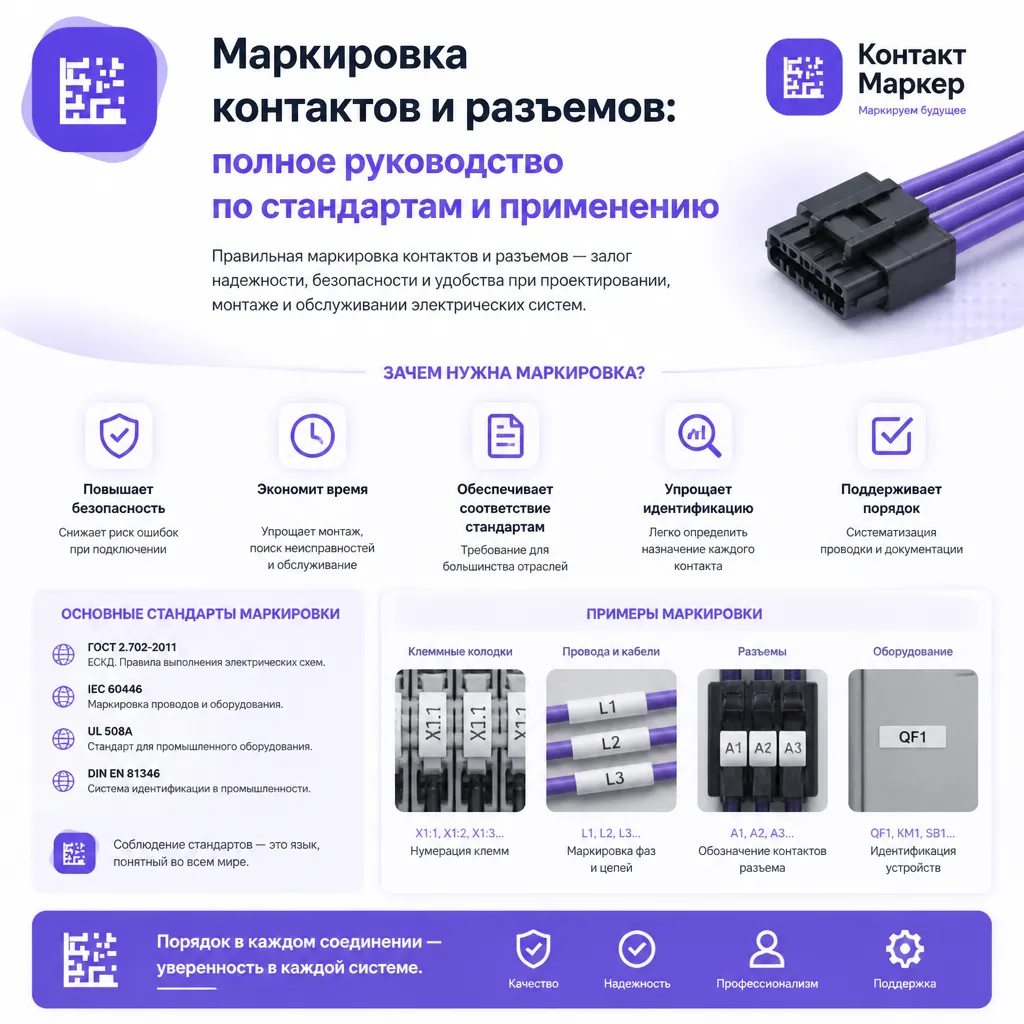 Маркировка контактов и разъемов - иллюстрация 1