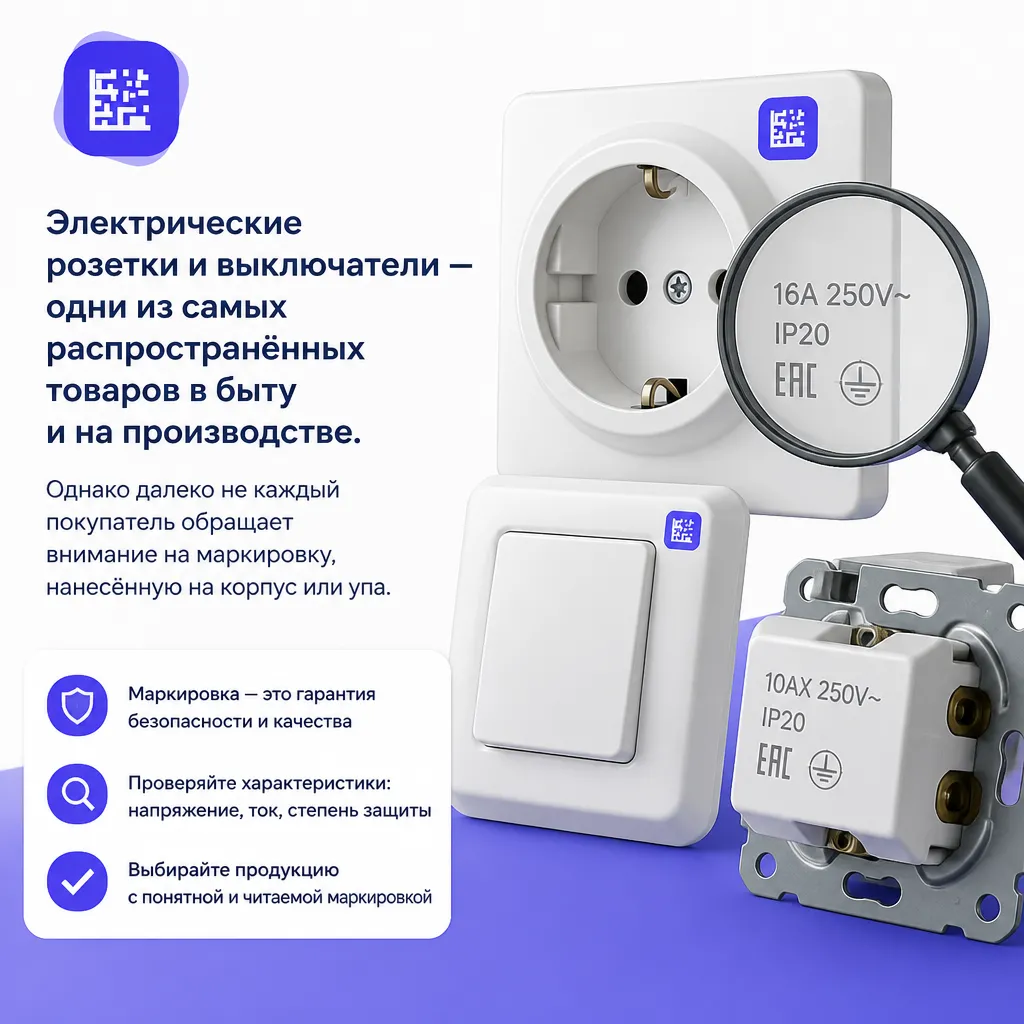 Маркировка розеток и выключателей - иллюстрация 1