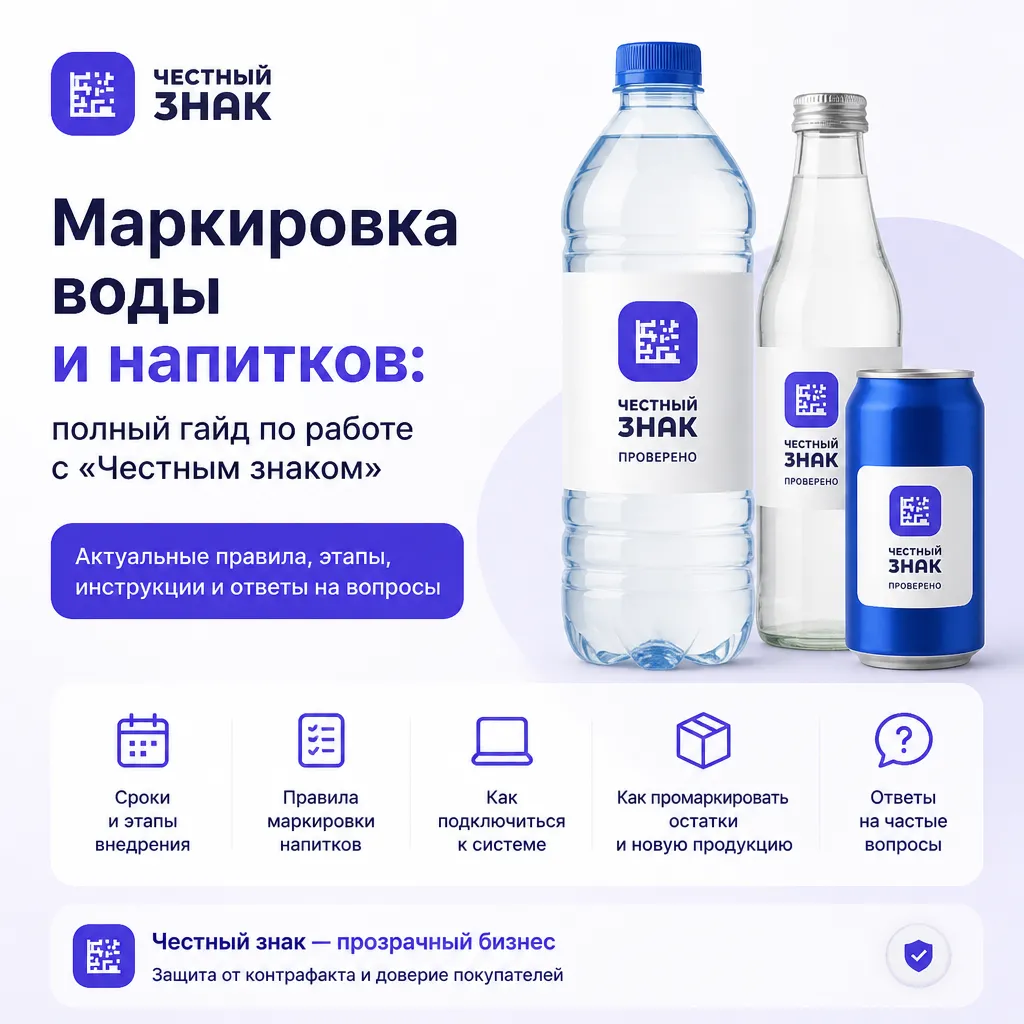 Маркировка воды и напитков - иллюстрация 1
