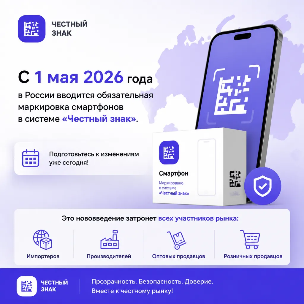 Маркировка смартфонов в 2026: обязательные требования и сроки - иллюстрация 1