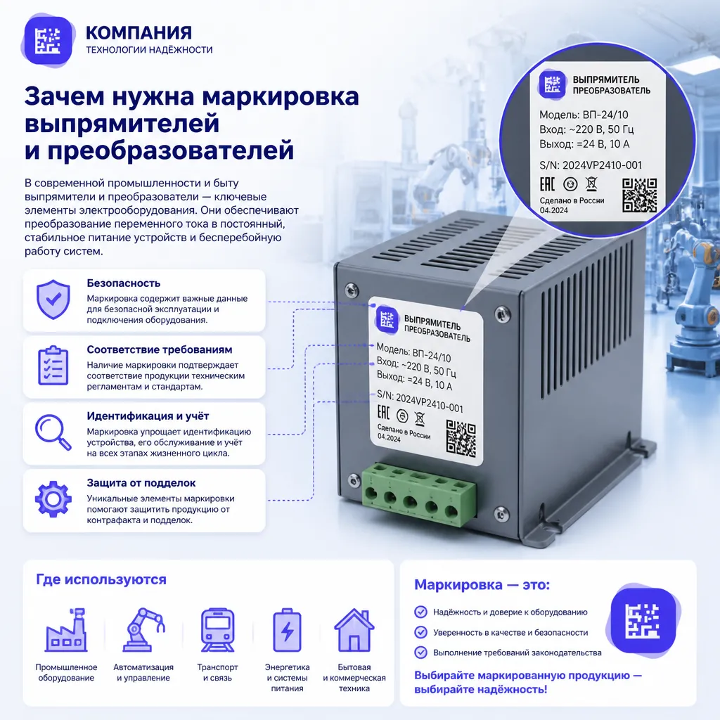 Маркировка выпрямителей и преобразователей - иллюстрация 1
