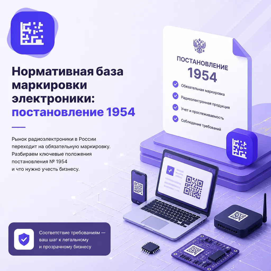 Нормативная база маркировки электроники: постановление 1954 - иллюстрация 1