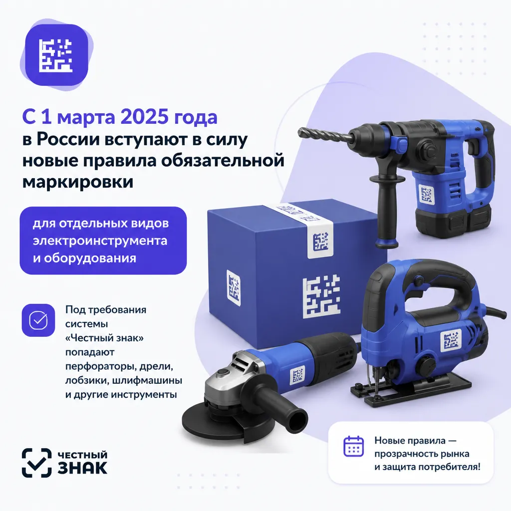 Маркировка инструментов и электрооборудования - иллюстрация 1