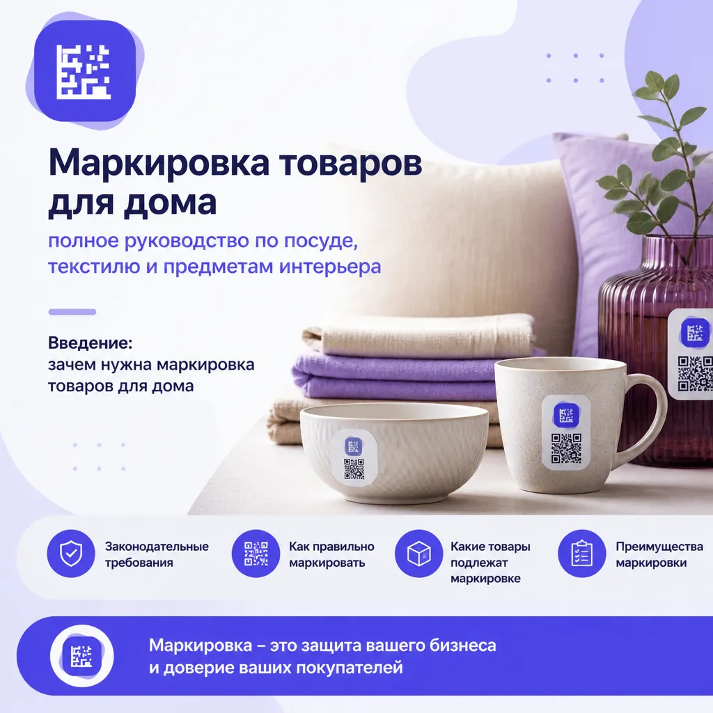 Маркировка товаров для дома - иллюстрация 1