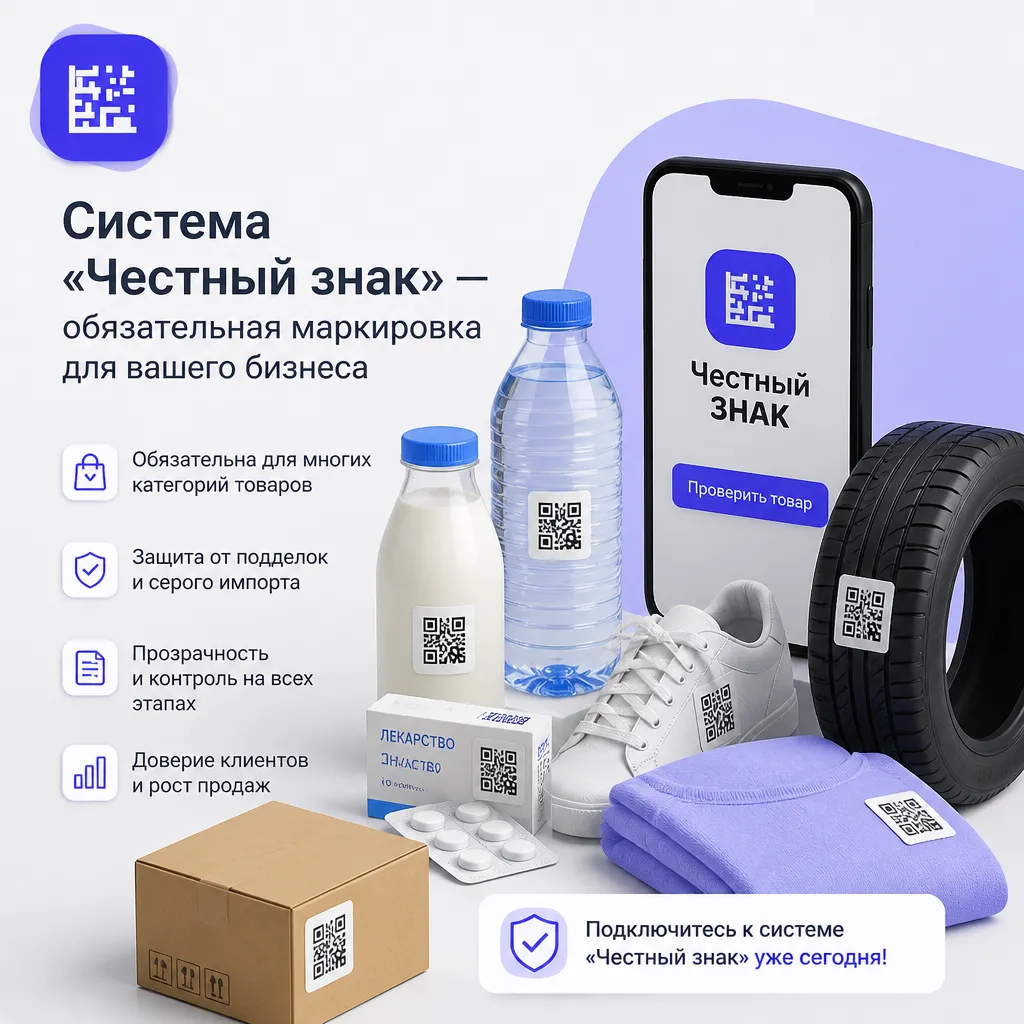 Чек-лист по подключению к Честному знаку: регистрация, настройка касс, выпуск кодов DataMatrix